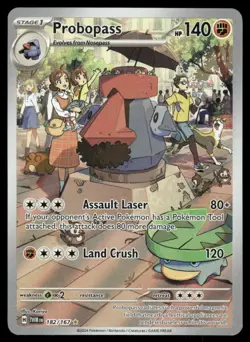 Pokemon Cards Probopass 182/167 Twilight Masquerade Illustration Rare NM - Image 1