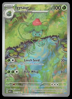 Pokemon Cards Ivysaur 167/165 151 Illustration Rare LP - Image 1