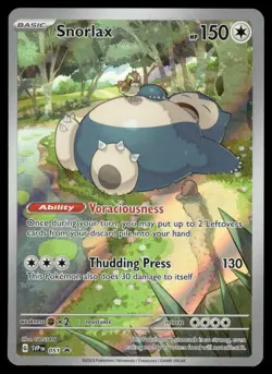 Pokemon Cards Snorlax 051 Scarlet & Violet Promo Holo Promo NM *2 - Image 1