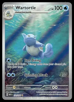 Pokemon Cards Wartortle 171/165 151 Illustration Rare NM *3 - Image 1