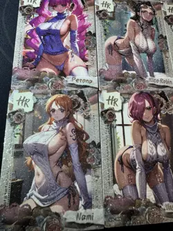 One Piece 9 Collectible Character Anime Waifu Cards CCG TCG Hancock Uta Yamato - Image 5