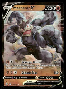 Pokemon Cards Machamp V 072/189 Astral Radiance Holo V Rare NM - Image 1