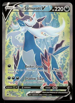Pokemon Cards Hisuian Samurott V 176/189 Astral Radiance Ultra Rare NM - Image 1