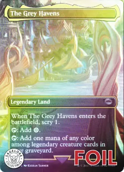 The Grey Havens (Borderless) - The Lord of the Rings (443) - NM Foil - Image 1