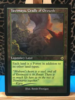 MTG - Yavimaya, Cradle of Growth. Modern Horizons 2. Retro Etched Foil - Land. - Image 1