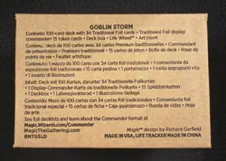 Magic The Gathering Secret Lair Commander Deck Goblin Storm MTG IN HAND - Image 2