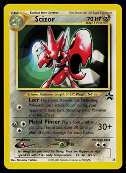 Pokemon Card - Scizor Wizards Black Star Promos 33 Promo - Image 1