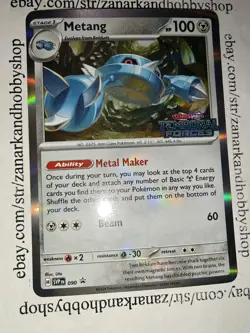Pokemon Metang SVP 090 Black Star Promo NM - Image 2