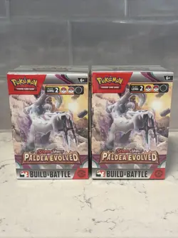 2 x Paldea Evolved Build And Battle Boxes New & Sealed Pokemon Scarlet & Violet - Image 1