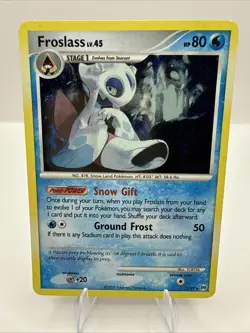Pokemon Froslass LV 45 2/99 Rare Arceus Platinum Holo Foil Vintage Holo Bleed - Image 1