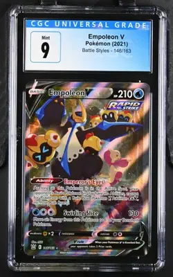 Graded Pokemon - Empoleon V (146/163) Battle Styles CGC 9 - Image 1