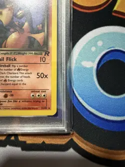 PSA 9 Dark Charizard 21/82 Non Holo Team Rocket 2000 English Pokemon - Image 3