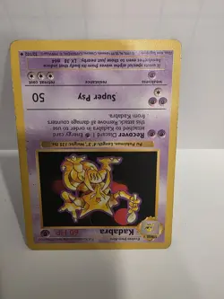 The Pokemon Company Kadabra Base Set Shadowless 032/102 Uncommon 60 HP 1999 - Image 2