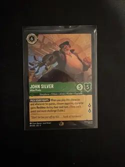 Disney Lorcana Fabled John Silver Alien Pirate 89/204 Legendary EN 9 - Image 1
