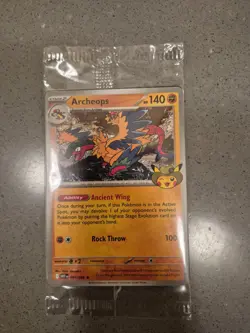 Archeops Pokemon TCG Promo Card Fossil Field Museum Chicago Exclusive RIPPED PAC - Image 1