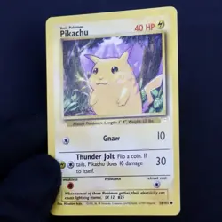 Pikachu 58/102 E3 Stamp Promo WOTC Base Set LP Vintage Pokemon Card - Image 3