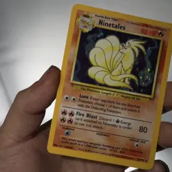 Base Set Ninetales Holo Bleed Error Pokemon TCG Misprint Pokemon Card WOTC MP - Image 4