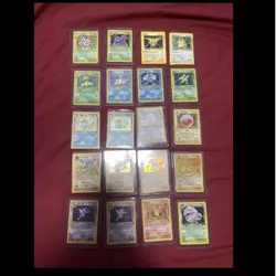 Pokemon TCG 20-Card Holo/Regular Lot Charizard Zapdos Gyarados Poliwrath - Image 1