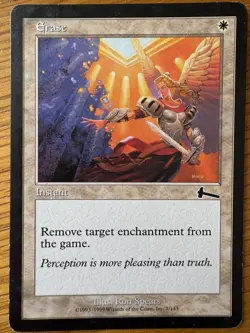 Magic The Gathering ERASE Instant by Ron Spears MTG - Image 1
