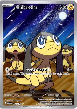 Helioptile 143/132 Pokemon Mega Evolution Shiny Rare NM Illustration Rare - Image 1
