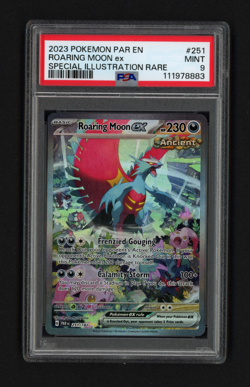 Roaring Moon ex 251/182 Paradox Rift Special Illustration Rare PSA 9 Pokemon TCG - Image 1