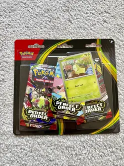 Pokemon TCG Mega Evolution Perfect Order Blister 3pk with Promo | New & Sealed🚀 - Image 1