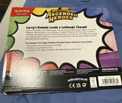 Pokemon TCG Ascended Heroes 2 Pack Blister Larry Komala Promo Sealed - Image 2