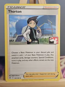 167/196 Thorton Lost Origin Non Holo Play Stamp! Uncommon Pokemon TCG - Image 1
