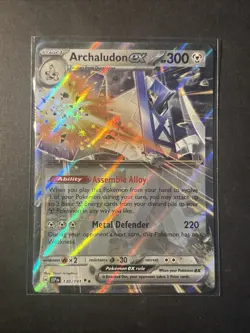 Pokemon TCG Archaludon EX 130/191 Surging Sparks Double Rare Card - Image 1