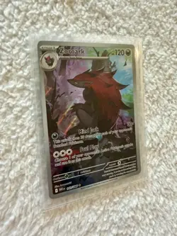 Pokemon TCG Zoroark White Flare 2025 IR Holo Rare Card 143/086 NM - Image 2