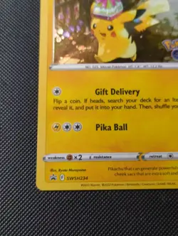 Pokemon Pikachu SWSH234 Cosmos Holo Black Star Promo Card - Image 5