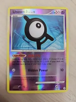 Unown A [Reverse Holo] #65 - Pokemon Diamond & Pearl - Image 1
