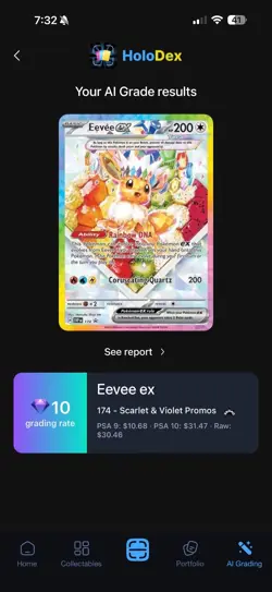 EEVEE EX #174 PROMO | POTENTIAL PSA 10 | 2025 POKEMON PRISMATIC EVOLUTIONS - Image 3