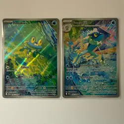 [Connecting Arts 🐸] Froakie 088/086 & Frogadier - 089/086 NM - Chaos Rising - Image 1