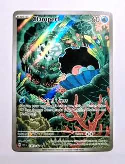 Clamperl 195/182 Destined Rivals Illustration Rare Pokemon TCG NM - Image 1