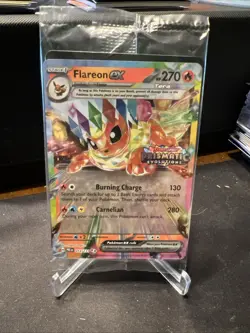 Flareon ex - 014/131 Stamped Prismatic Evolutions Surprise Box Promo Card Sealed - Image 1