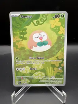 Rowlet 90/88 Illustration Rare, Perfect Order, Full Art Holo, Pokemon TCG, NM - Image 1