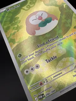 Rowlet 90/88 Illustration Rare, Perfect Order, Full Art Holo, Pokemon TCG, NM - Image 4
