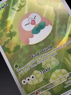 Rowlet 90/88 Illustration Rare, Perfect Order, Full Art Holo, Pokemon TCG, NM - Image 5
