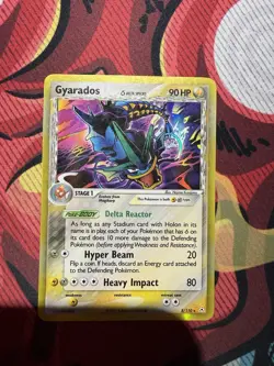 Pokemon Gyarados Delta Species 8/110 EX Holon Phantoms Holo Rare 90 HP - Image 3