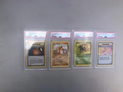 PSA 9 MINT Pokemon Base Set 2 Pinsir Dugtrio Lass & 1st Ed Gym Heroes Narrow Gym - Image 1
