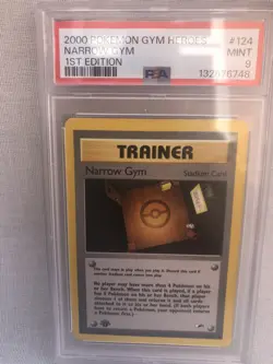 PSA 9 MINT Pokemon Base Set 2 Pinsir Dugtrio Lass & 1st Ed Gym Heroes Narrow Gym - Image 2