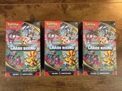 3 Booster Bundles - Pokemon TCG ME04: Chaos Rising New Sealed Free Shipping! - Image 1