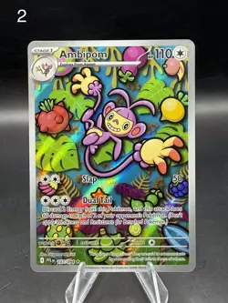 Ambipom 107/094 - 2025 Pokemon Phantasmal Flames Illustration Rare - Full Art - Image 3