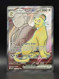 Pokemon SV10: Destined Rivals Team Rocket's Persian ex #219/182 - Image 1