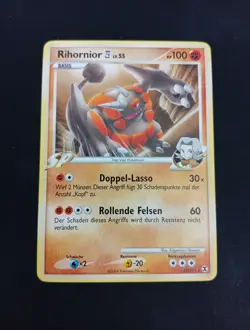 2x Pokemon - Rihornior [4] Lv.55 – RR 32/111 – Deutsch – NonHolo NM - Holo PL - Image 2