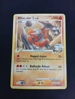 2x Pokemon - Rihornior [4] Lv.55 – RR 32/111 – Deutsch – NonHolo NM - Holo PL - Image 4