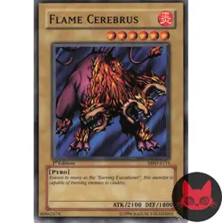 Yugioh Flame Cerebrus MRD-E111 Common 1st Edition NM - Image 1