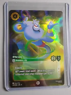 Enchanted Lorcana Genie Of the Lamp Foil Card 229/204 Aladdin Disney - Image 1