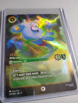 Enchanted Lorcana Genie Of the Lamp Foil Card 229/204 Aladdin Disney - Image 2